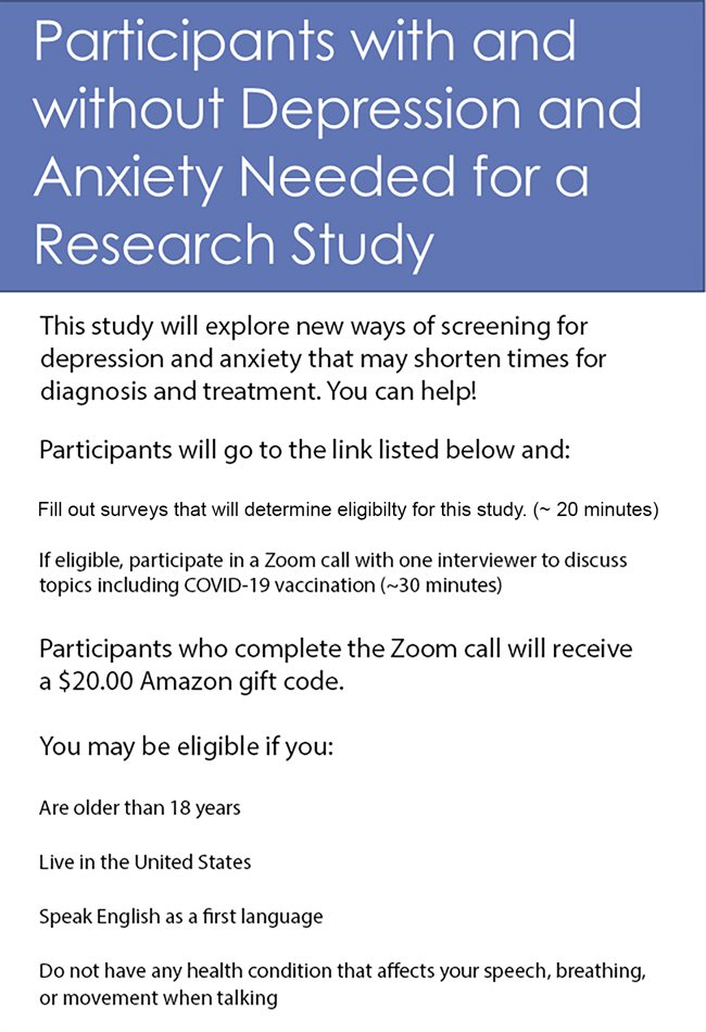 Anxiety and Depression Study